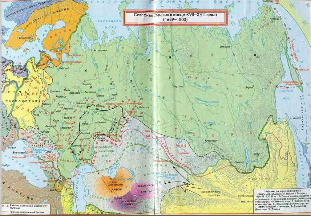История россии 16 18 века 7 класс